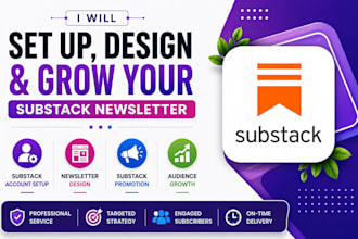 setup substack account substack newsletter design substack promotion and growth