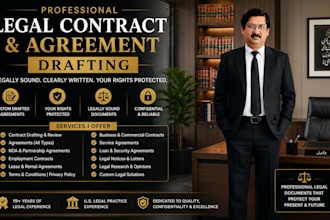 draft a professional legal contract or legal agreement