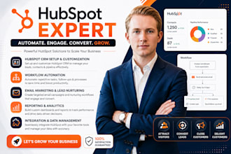 do  hubspot crm, hubspot email design, hubspot automation, hubspot integration