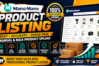 setup seller account and list standout your products on manomano for sales