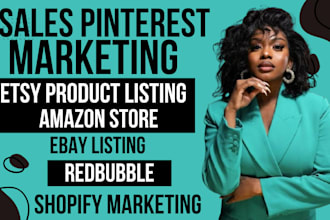 pinterest marketing for etsy store listing redbubble ebay amazon store shopify
