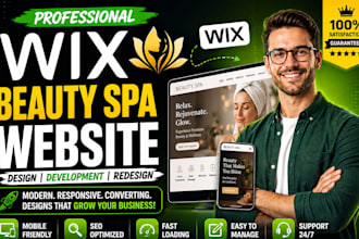 design wix beauty spa website wix development wix checkout website redesign