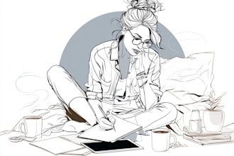 draw premium custom line art illustrations for your project