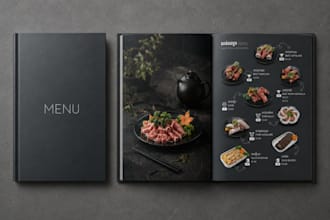 menu, poster, banner and flyer