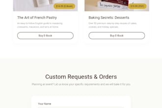 do front end web development and custom landing page design