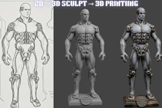 convert 2d to 3d printable model 2d to 3d toy image to 3d stl file