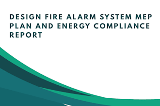 design fire alarm system mep plan and energy compliance report