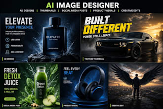 create stunning ai generated images for products, ads and social media