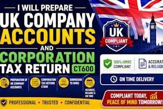 prepare UK company accounts and corporation tax return ct600