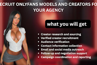 recruit onlyfans models and creators for your agency