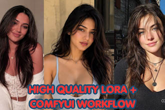 comfyui workflow, ai influencer, lora training, sdxl, flux, nsfw ai model sfw