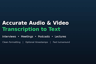 transcribe audio and video to text accurately