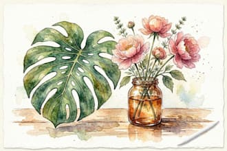 illustrate anything in watercolor style