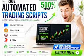 code automated pocket option, iq option, quotex and deriv script for strategy