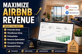 set up pricelabs, wheelhouse, and optimize airbnb dynamic pricing strategy