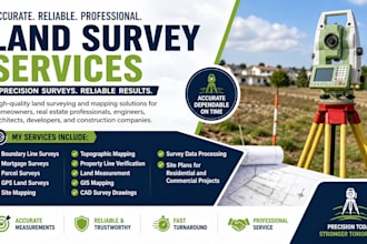 do UK boundary survey and alta land survey drawings professionally
