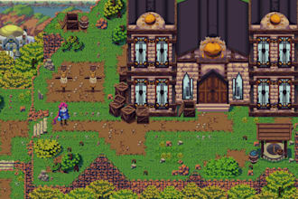 create top down pixel art tile map tileset map pixel background rpg maker xp mv