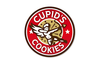 design late night cookie delivery service logo