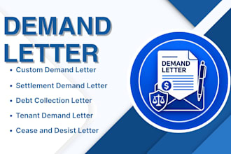 draft a persuasive demand letter for payment, settlement, refund, debt recovery