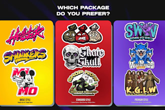 design custom stickers, patches, and clothing hangtags