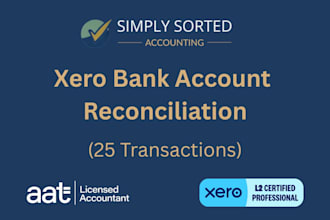 reconcile 25 bank transactions