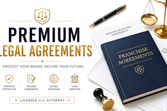 create a multi unit master franchise agreement legal package