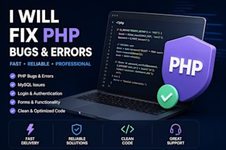 fix PHP bugs and errors in your website