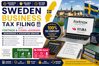 do sweden business tax filing with fortnox and visma eekonomi