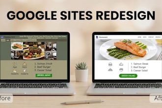 redesign google sites website revamp modern site update with responsive design