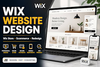 design wix website wix online store and wix ecommerce website