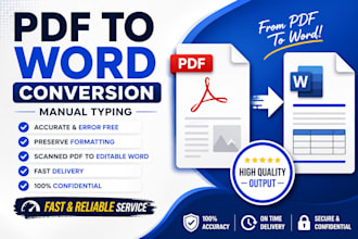 convert PDF to word manually with accurate formatting
