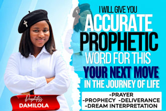 give you an accurate prophetic word for your next move in the journey of life