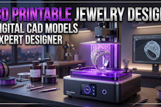 create 3d printable jewelry designs ready for resin or fdm printing