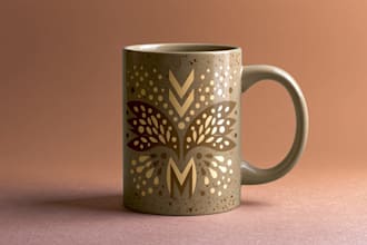 make amazing typography and custom coffee mug design