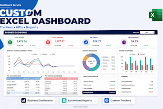 create a custom excel business tracker and dashboard