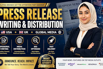 do UK USA press release writing and distribution, submit pr distribution