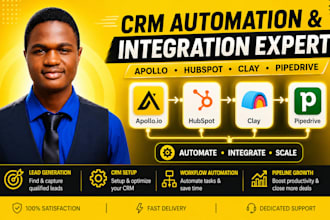 do apollo hubspot clay pipedrive integration automation and workflow
