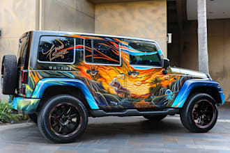 vehicle wrap car wrap van truck wrap design