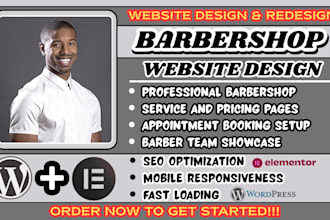 barbershop website, barber website design, barber shop website