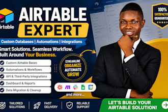build airtable CRM, database, dashboard and workflow automation
