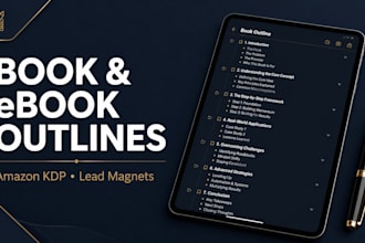 create amazon kindle book outlines and ebook structures