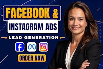 setup and manage facebook ads lead generation campaign as meta business manager