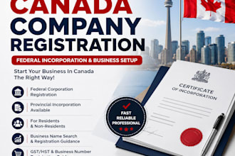 assist with canada federal company registration and incorporation