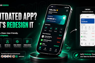 professionally redesign your mobile app UI UX