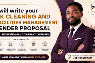write winning UK cleaning tender, fm services bid facilities management proposal