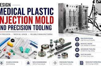 design medical plastic injection mold and precision tooling