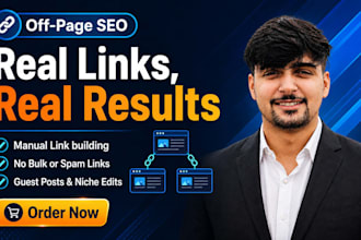 do off page SEO link building with guest posts and outreach