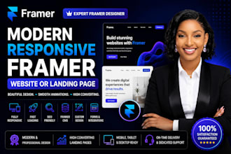 framer website design develop framer website framer landing page framer website