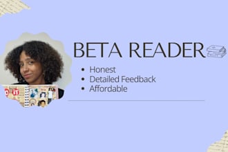 beta read your ya, romance or literary fiction novel