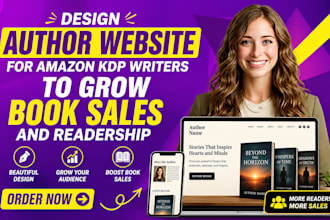 design author website for amazon KDP writers to grow book sales and readership
